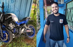 Tragédia – motoqueiro morre após colidir em contêiner da PM em Iranduba