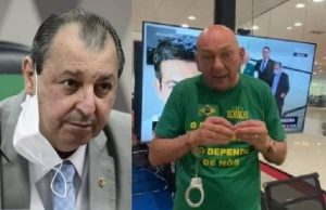 Luciano Hang ironiza e experimenta algemas para caso seja preso pela CPI da CovidAfrontoso?