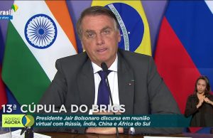 Presidente participa da abertura da 13ª Cúpula do BricsEvento online ocorre a partir da Índia, que preside o bloco em 2021