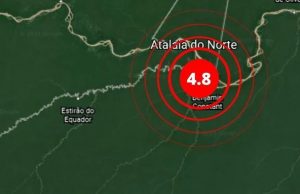 Tremor de terra de magnitude 4.8 é registrado em Atalaia do Norte