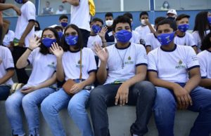 Estudantes da educação especial assistem treino da Seleção Brasileira em ManausAção ocorreu nesta terça-feira (12/10), no Estádio da Colina