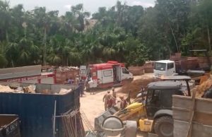 Trabalhador fica soterrado em deslizamento de terra em Manaus