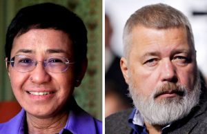Jornalistas Maria Ressa e Dmitry Muratov ganham Nobel da PazFilipinas e Rússia