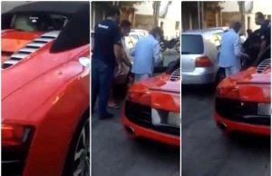 ‘Calhámbeque’ do Rei Roberto Carlos fica sem gasolina e para o trânsito: “bi-bi”