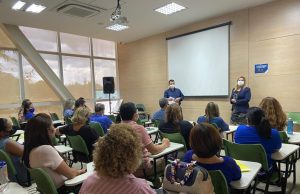 Ouvidoria do TCE recebe representante da Prefeitura de Santos para reunião do projeto Ouvidoria Estudantil