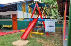 Manaus ganhará seis novos parquinhos infantis até o fim do anoAtravés de parceria entre entidades comunitárias, escolas e Águas de Manaus