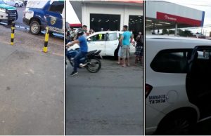 Policial da Rocam é baleado em tentativa de assalto no Bradesco da Cidade Nova; veja o vídeo