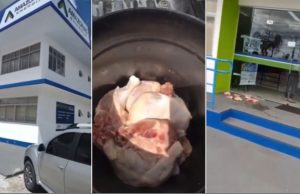 Vídeo: revoltado, manauara joga frango estragado no prédio da Amazonas EnergiaTá certo ou tá errado?