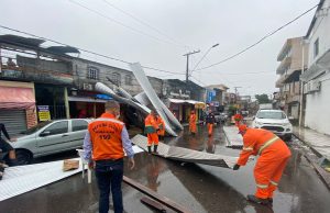 Defesa Civil registra 34 ocorrências durante temporal em Manaus