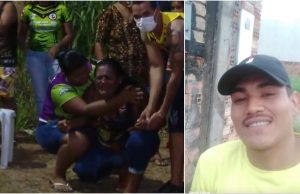 Mãe se desespera ao reconhecer corpo de filho enterrado em meio ao lixo em IrandubaTragédia