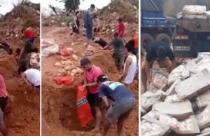 Vídeo: Após descarte, população de Humaitá desenterra frangos de lixão para comer