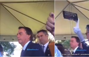 Vídeo: mulher vai ao cercadinho e encara Bolsonaro: ‘o senhor é uma farsa’Afronta