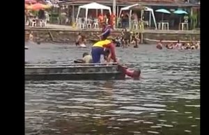 Imagem forte: vídeo mostra resgate de jovem que morreu afogado em Rio Preto da EvaLamentável