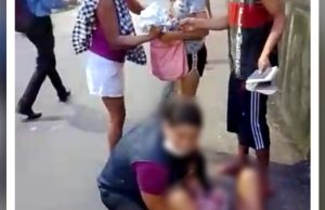 Vídeo registra momento que mãe dá à luz em calçada no PetrópolisEmoção e solidarieade