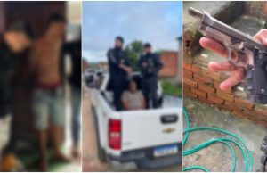 Polícia prende trio suspeito de matar mulher dentro de casa no Nova CidadeA vítima desobedeceu as ordens do 'dono da comunidade' e morreu na frente do filho dentro de casa