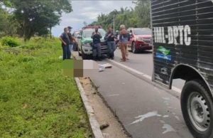 Suspeito de assalto a ônibus é linchado por passageiros na BR 174, em Manaus