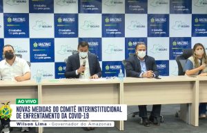 Wilson Lima decreta fim do uso de máscaras contra Covid no Amazonas
