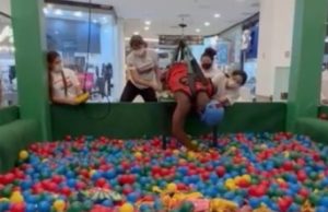 Eita! Homem desmaia pendurado em ‘Garra Gigante’ no Amazonas Shopping