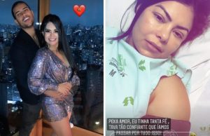 Viúvo de Paulinha Abelha posta vídeo dela no hospital e diz: ‘Não dá para acreditar’