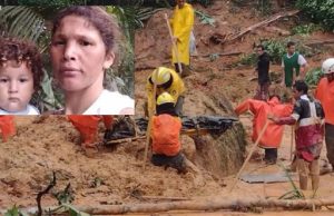 Mãe morre soterrada junto com seis filhos em ParatyDeslizamento de terra