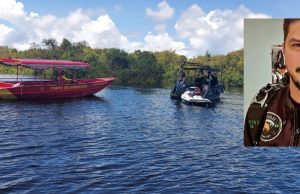 5º DIA – Buscas continuam por paraquedista desaparecido no Rio NegroEquipes seguem empenhadas no trabalho de localização e resgate do desaparecido em ambiente de mata e pelo rio