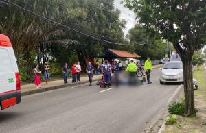 A caminho do trabalho, motociclista perde a vida em acidente com caminhão baú em Manaus