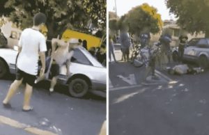 BULLYNG: pai tenta defender filho e acaba espancado a pauladas por alunos de escola