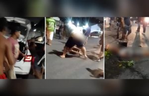 Em Manaus, população revoltada promove sessão de ‘carinho’ em criminosos; VEJA