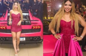 Melody completa 15 anos e ganha Lamborghini cor rosa-choque em festa