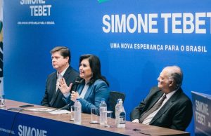 MDB e Cidadania lançam pré-candidatura de Simone Tebet à PresidênciaEm discurso, senadora disse que irá romper polarização com diálogo