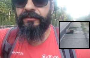 Sem conseguir se locomover, cadeirante denuncia burraqueira em calçadas na av. Rodrigo Otávio
