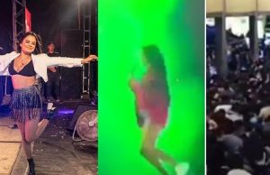 Show da cantora Danieze Santiago é interrompido após homem atirar da plateia