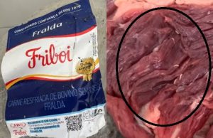 Mulher compra peça de carne para churrasco e encontra tapuru de moscaEla disse que antes de perceber os bichos, ela já havia trocado uma peça de carne que estava com cheiro podre