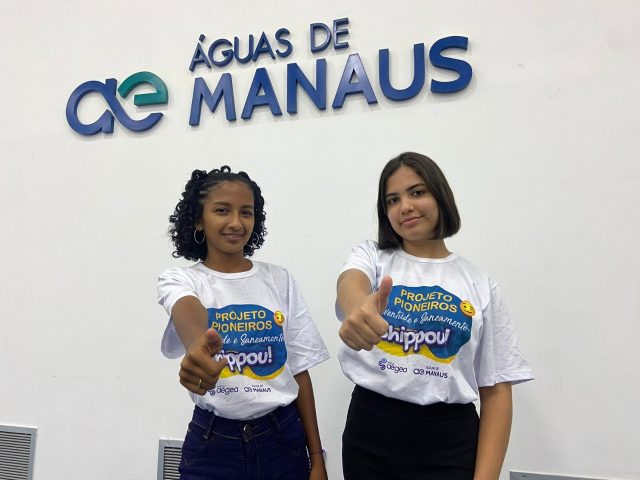 Rosângela e Julia, alunas selecionadas para participar do Jovens Pioneiros