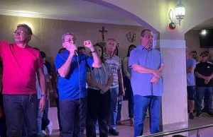 Candidato a Deputado Estadual Edilson Gurgel reúne população e candidato ao Senado Omar Aziz