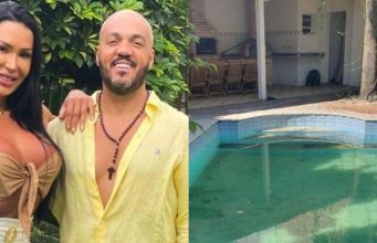 Após despejo, fotos mostram mansão onde morou Belo e Gracyanne toda danificada