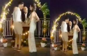 VÍDEO: Noivos viralizam ao celebrarem união na Ponta Negra, em Manaus