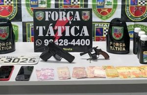 Assaltantes caem após meterem o terror em posto de gasolina em Manaus