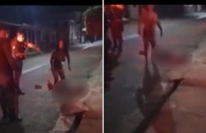 ‘Não fiz nada’, diz mulher que matou o marido a facadas no meio da rua em Manacapuru; VÍDEO