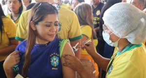 ‘Copa na Arena’: mais de 500 pessoas foram vacinadas contra Covid-19 durante transmissão de jogo da Seleção BrasileiraFVS-RCP foi responsável pela aplicação das vacinas