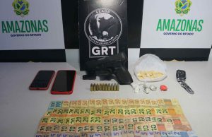 Cidade Mais Segura: homem é preso com drogas e arma de fogo no bairro Parque 10Suspeito foi localizado após denúncias