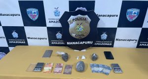 Após denúncias, homem que comercializava entorpecentes em Manacapuru é presoCom ele foram apreendidas porções de drogas, balanças de precisão e outros objetos