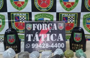 Força tática prende homem por posse de arma de fogo e drogasO suspeito já tem passagem pela polícia por tráfico de drogas