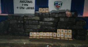 Polícia apreende 1,2 tonelada de drogas em área de mata em Japurá