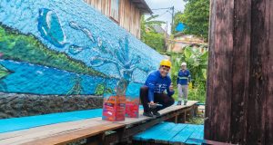 Além do saneamento: Beco Nonato recebe melhorias e ganha arte comemorativaComunidade é primeira área de palafitas a receber sistema de esgotamento sanitário em Manaus