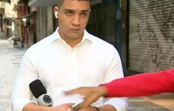 repórter assaltado