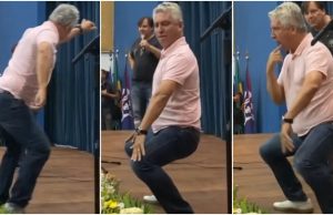 Vereador da Bahia vira sensação com dancinha em palestraNas fotos, Henrique Carballal (PDT-BA) protagonizou o momento inusitado em uma palestra para educadores.