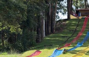 Acidente em tobogã mata mãe e filho fica ferido em São Paulo (SP)A professora Luciana Cerri, 42 anos, não conseguiu frear no final da descida do brinquedo.