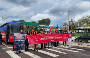 Blitz educativa sobre a importância da doação de sangue é realizada pelo HemoamMobilização faz parte das ações da instituição em alusão ao Junho Vermelho. Blitz educativa sobre a importância da doação de sangue é realizada pelo Hemoam