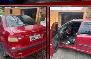 Na zona norte, Polícia Militar recupera veículo roubadoDurante patrulhamento, a equipe recebeu denúncia de populares relatando que um carro, de placa JXQ 2239, estaria abandonado na rua Bela Vista. Na zona norte, Polícia Militar recupera veículo roubado